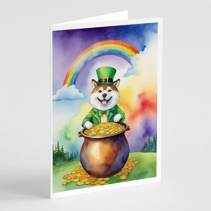 Yorkshire Terrier St Patricks Day Greeting Cards Pack of 8 Image 1