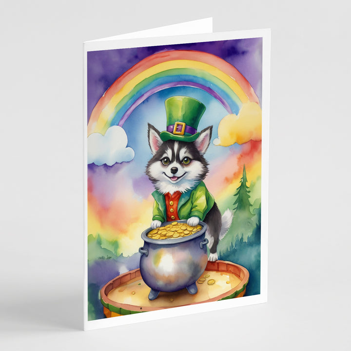 Yorkshire Terrier St Patricks Day Greeting Cards Pack of 8 Image 5