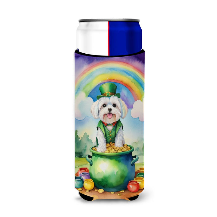 Yorkshire Terrier St Patricks Day Hugger for Ultra Slim Cans Image 1