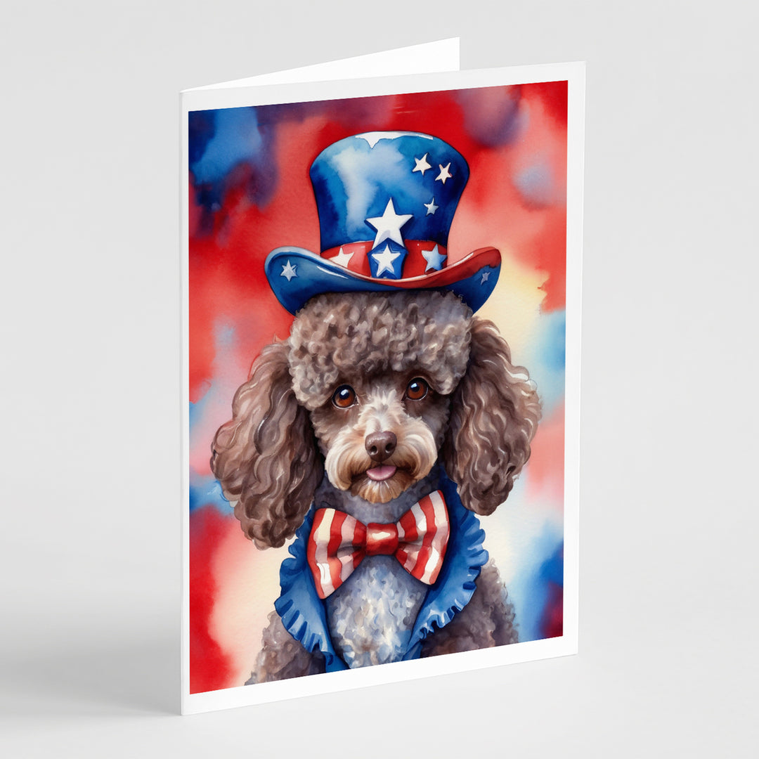 Yorkshire Terrier Patriotic American Greeting Cards Pack of 8 Image 2