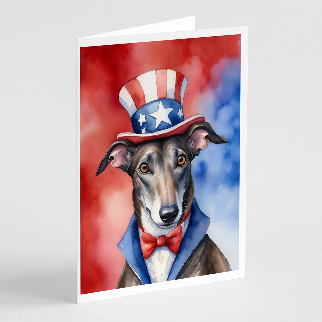 Yorkshire Terrier Patriotic American Greeting Cards Pack of 8 Image 3