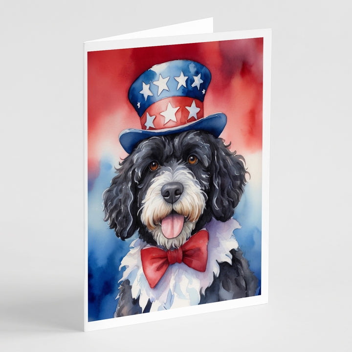 Yorkshire Terrier Patriotic American Greeting Cards Pack of 8 Image 5