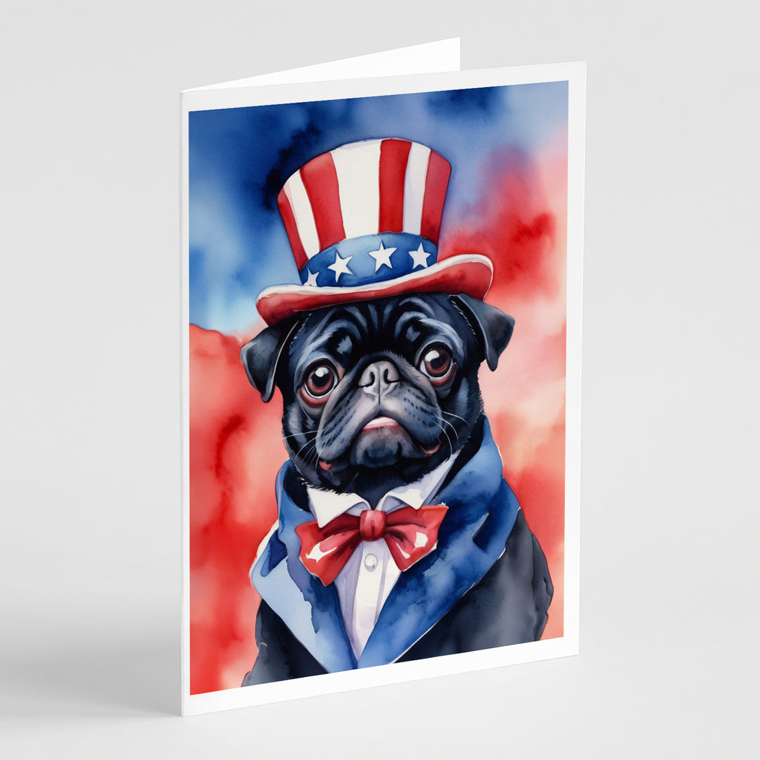 Yorkshire Terrier Patriotic American Greeting Cards Pack of 8 Image 6