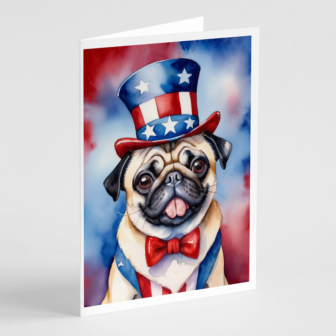 Yorkshire Terrier Patriotic American Greeting Cards Pack of 8 Image 7