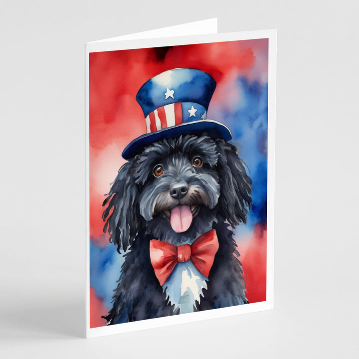 Yorkshire Terrier Patriotic American Greeting Cards Pack of 8 Image 8