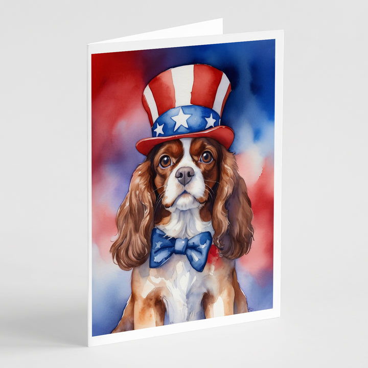 Yorkshire Terrier Patriotic American Greeting Cards Pack of 8 Image 2