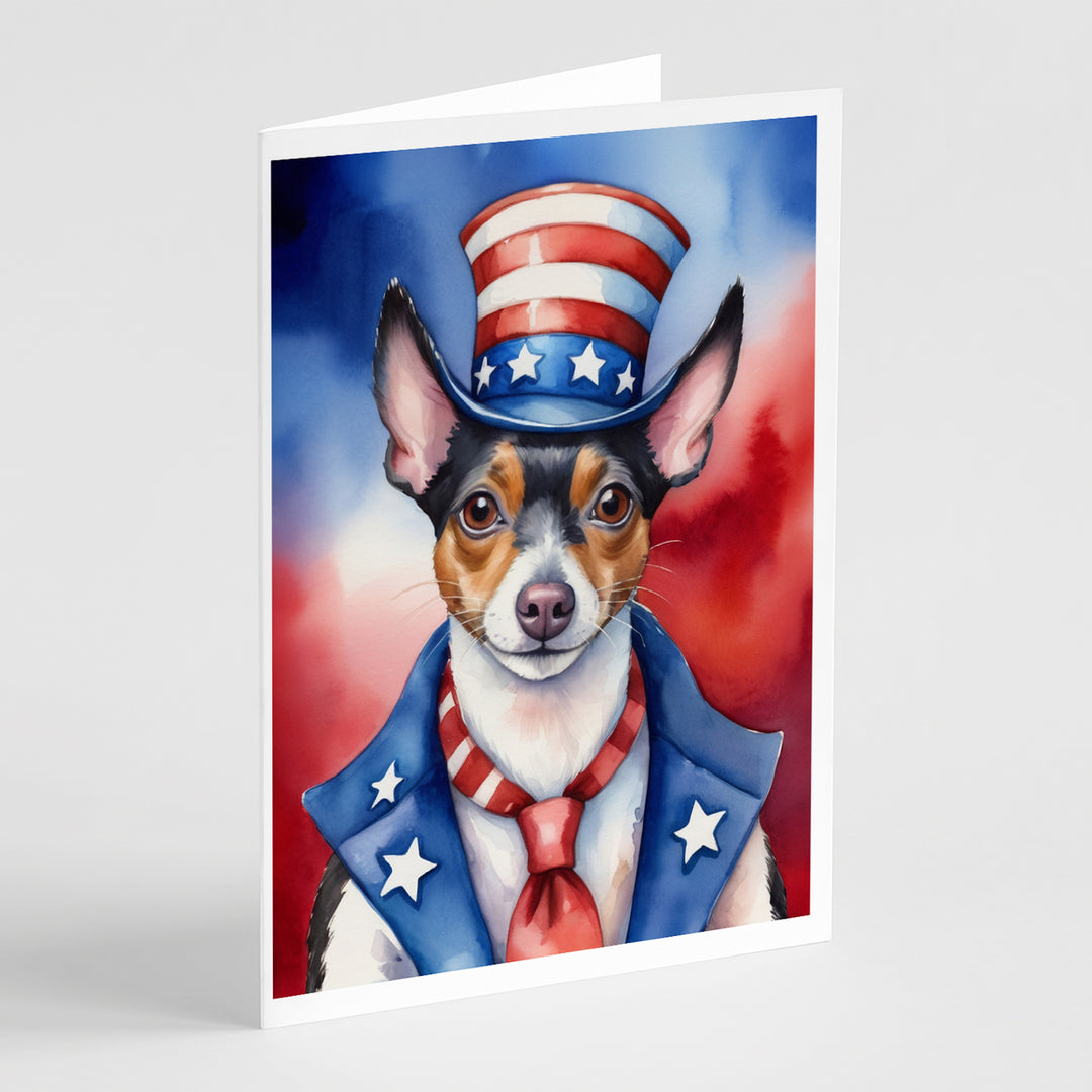 Yorkshire Terrier Patriotic American Greeting Cards Pack of 8 Image 9