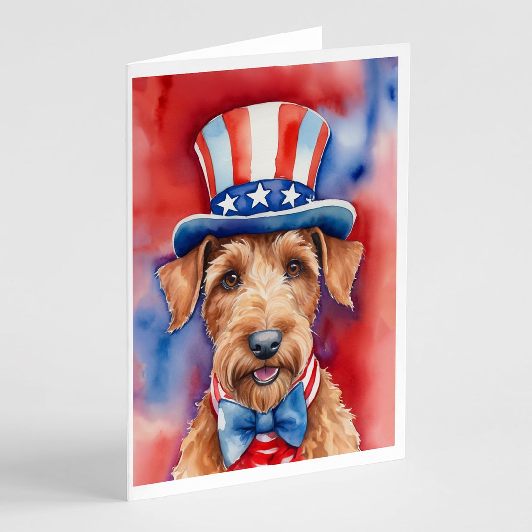 Yorkshire Terrier Patriotic American Greeting Cards Pack of 8 Image 7