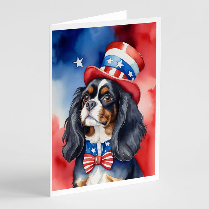 Yorkshire Terrier Patriotic American Greeting Cards Pack of 8 Image 3