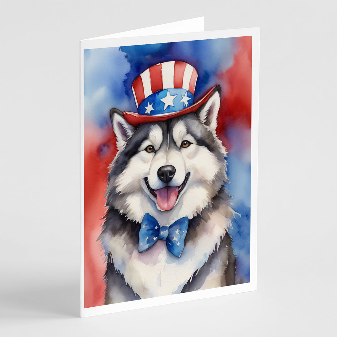 Yorkshire Terrier Patriotic American Greeting Cards Pack of 8 Image 6