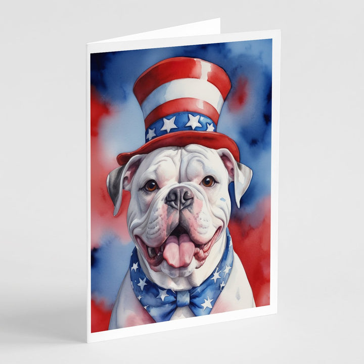 Yorkshire Terrier Patriotic American Greeting Cards Pack of 8 Image 1