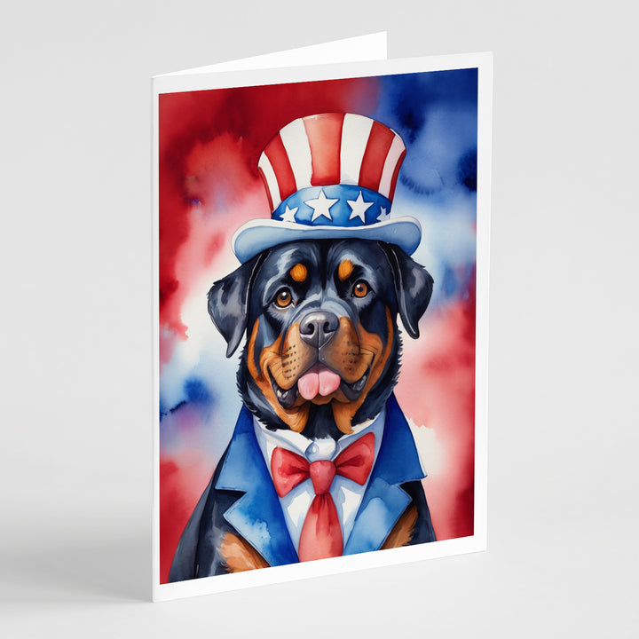 Yorkshire Terrier Patriotic American Greeting Cards Pack of 8 Image 12