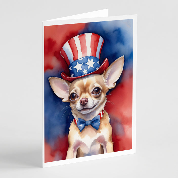 Yorkshire Terrier Patriotic American Greeting Cards Pack of 8 Image 5