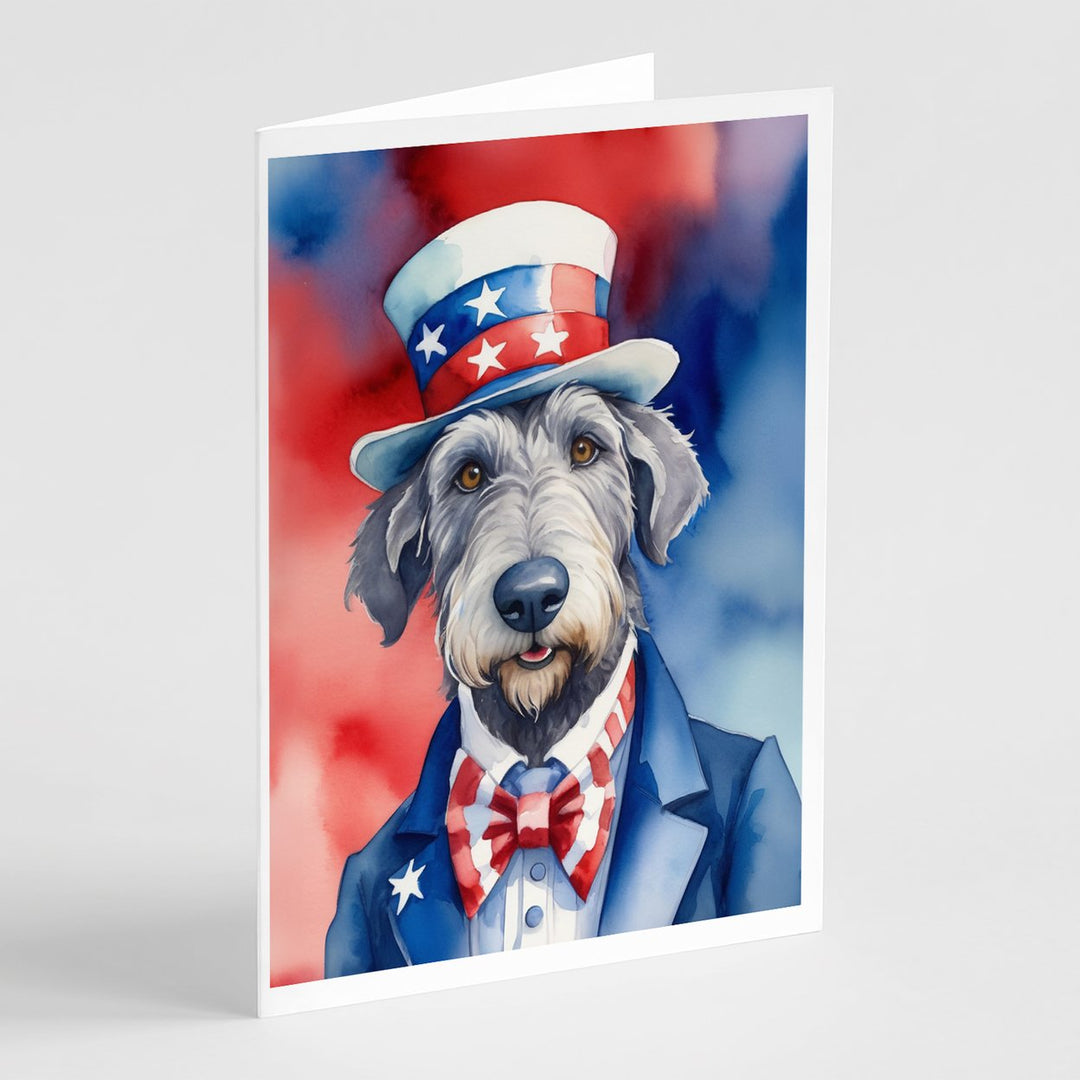 Yorkshire Terrier Patriotic American Greeting Cards Pack of 8 Image 1