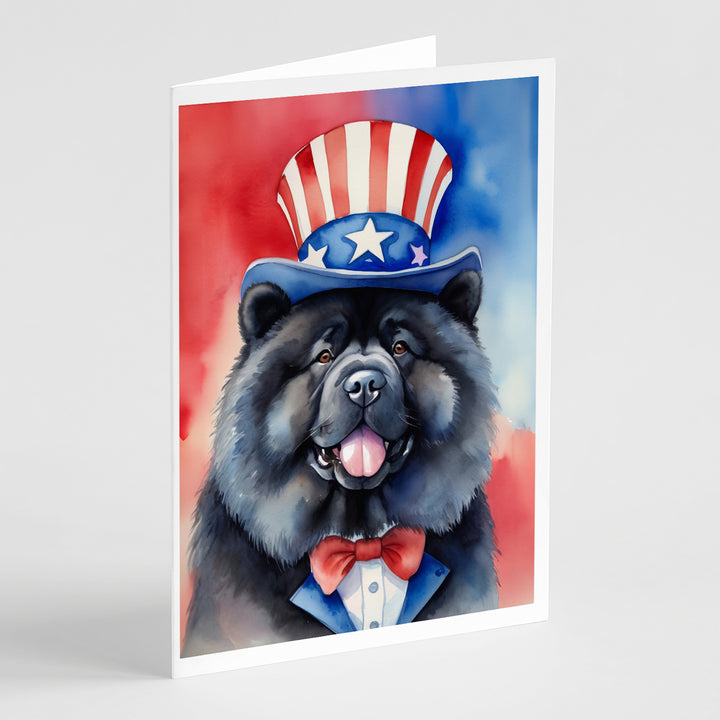 Yorkshire Terrier Patriotic American Greeting Cards Pack of 8 Image 7