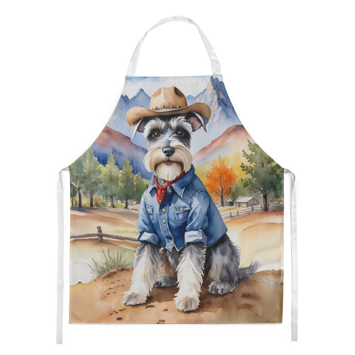 Yorkshire Terrier Yorkie Cowboy Welcome Apron Image 2