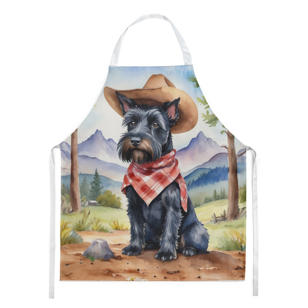 Yorkshire Terrier Yorkie Cowboy Welcome Apron Image 4