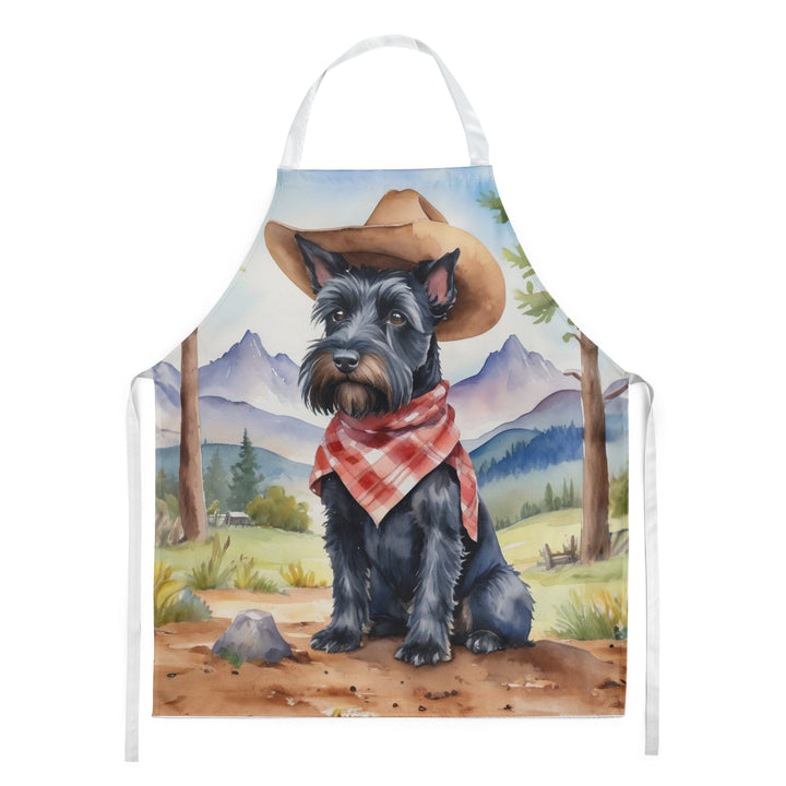 Yorkshire Terrier Yorkie Cowboy Welcome Apron Image 1