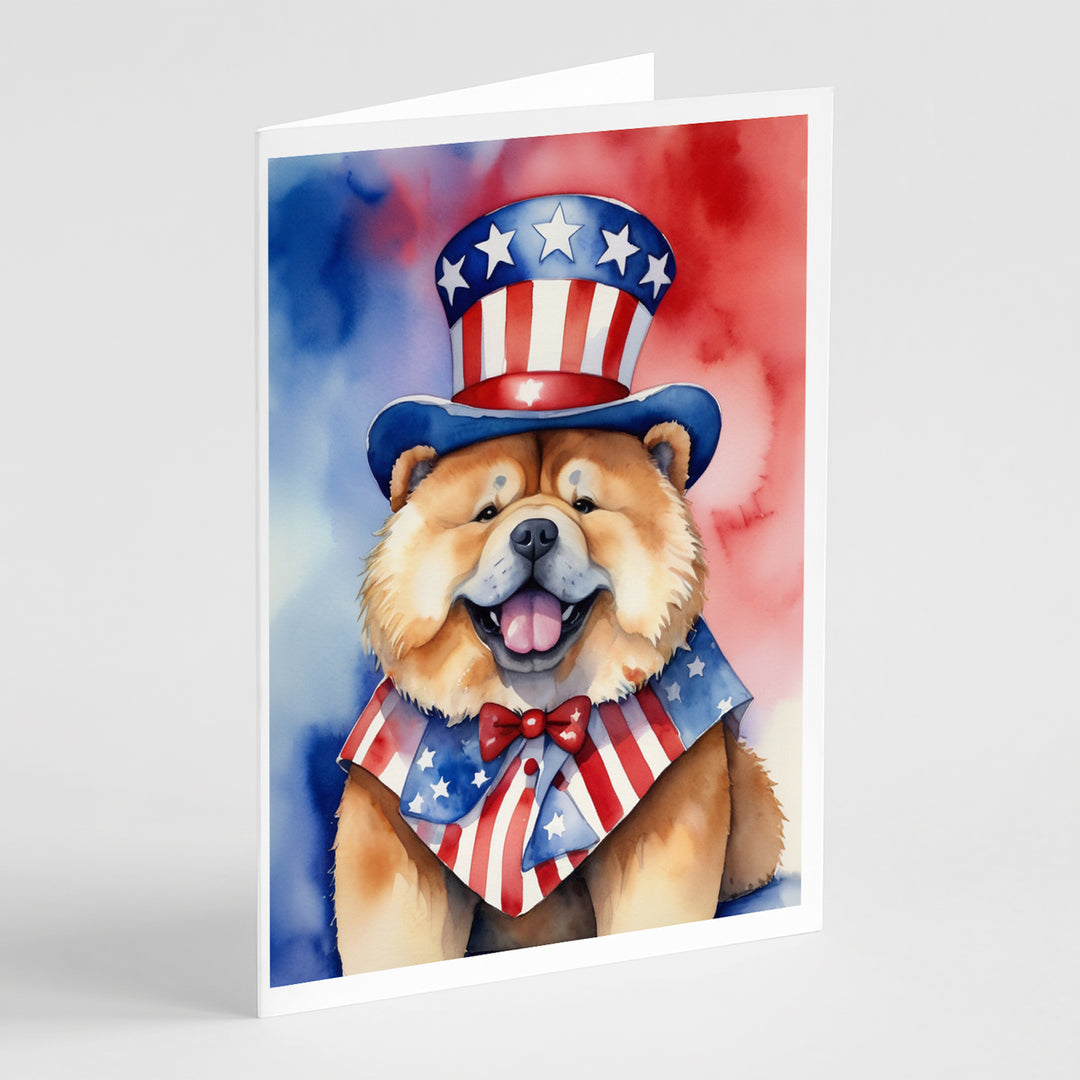 Yorkshire Terrier Patriotic American Greeting Cards Pack of 8 Image 8