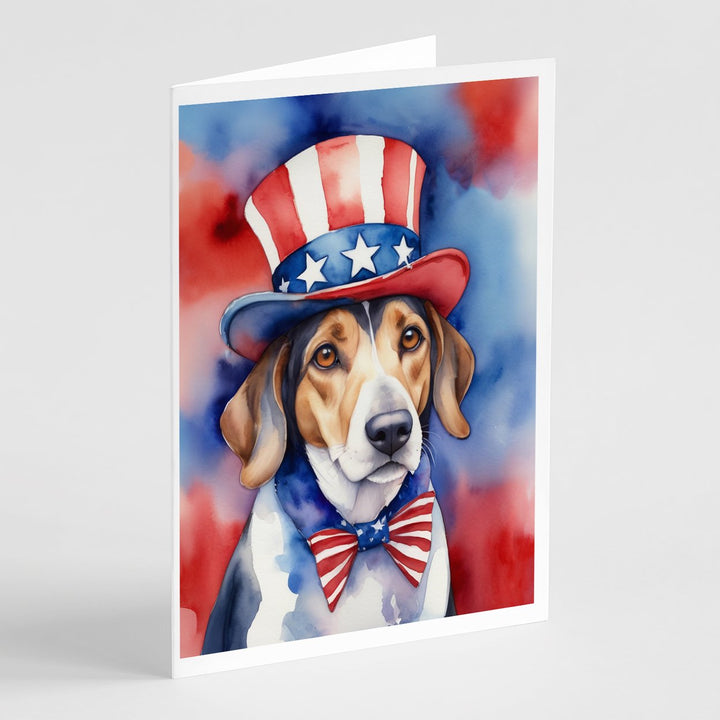 Yorkshire Terrier Patriotic American Greeting Cards Pack of 8 Image 1