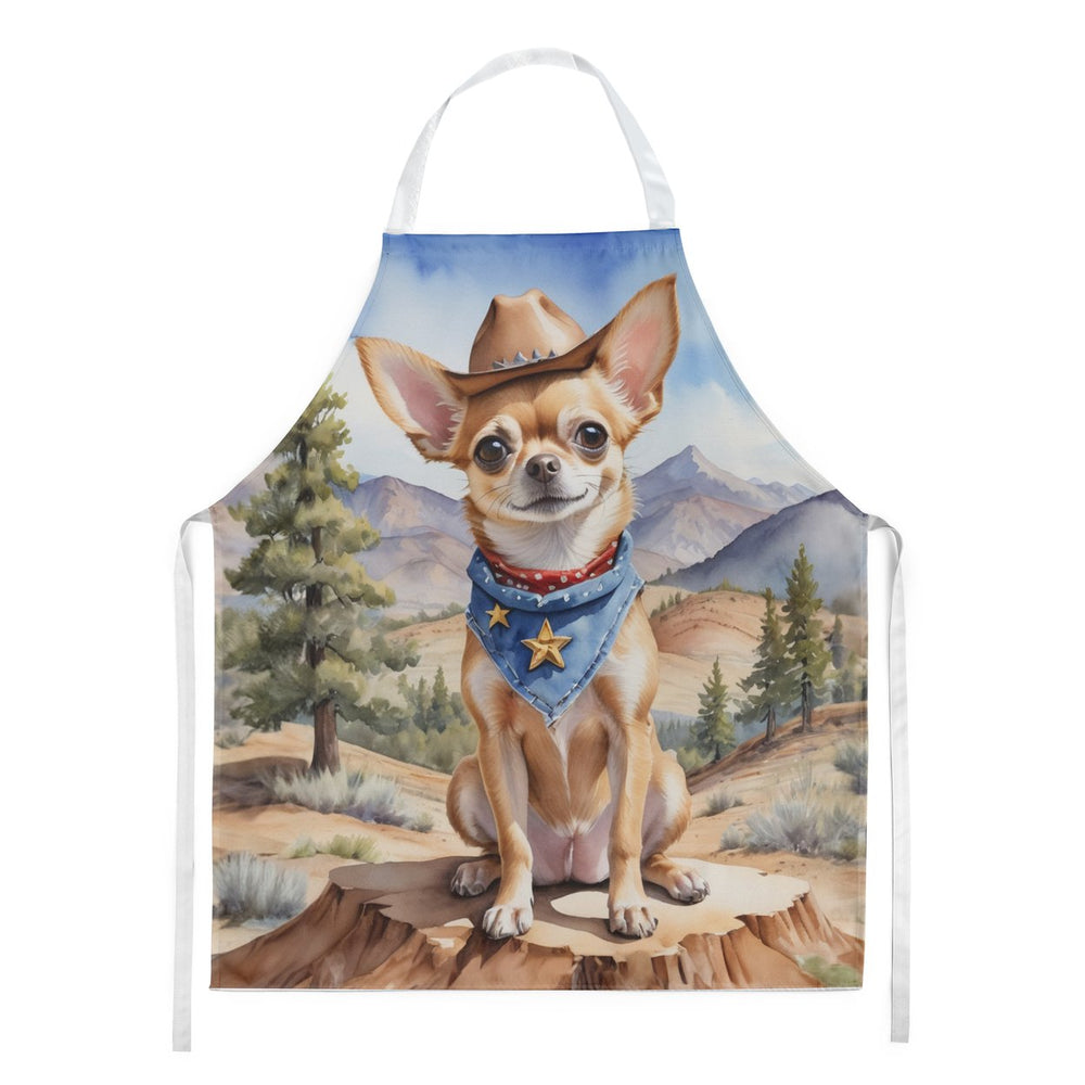 Yorkshire Terrier Yorkie Cowboy Welcome Apron Image 2