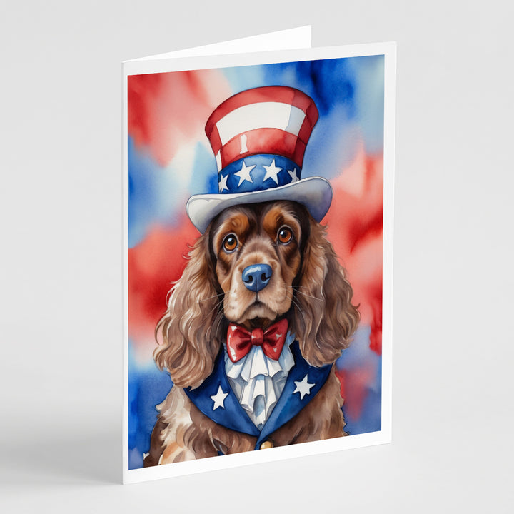 Yorkshire Terrier Patriotic American Greeting Cards Pack of 8 Image 12