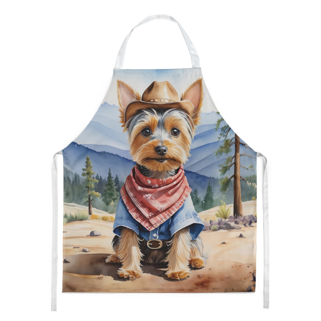 Yorkshire Terrier Yorkie Cowboy Welcome Apron Image 11