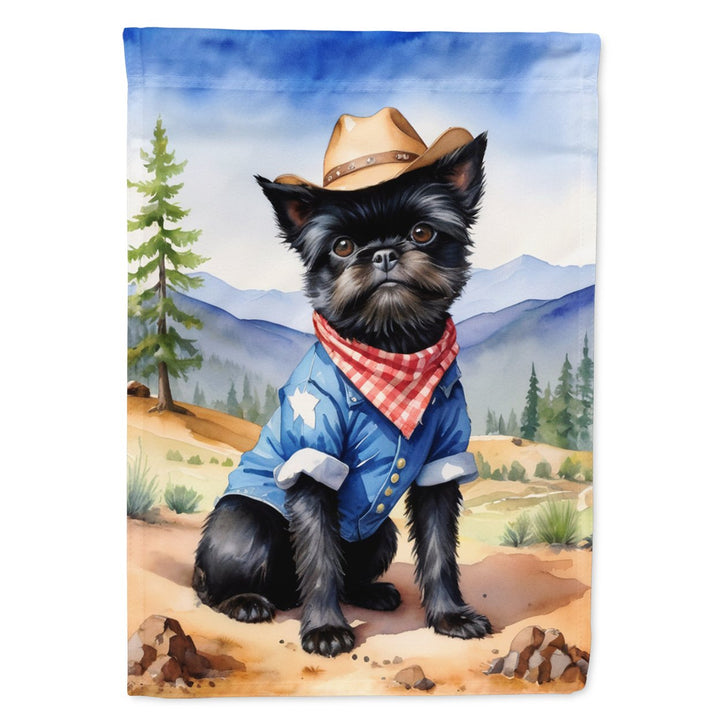 Yorkshire Terrier Yorkie Cowboy Welcome House Flag Image 2