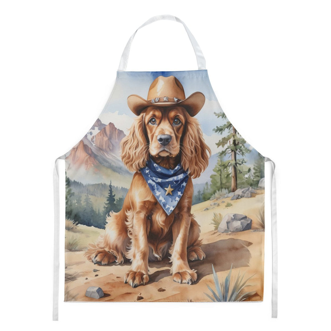 Yorkshire Terrier Yorkie Cowboy Welcome Apron Image 8