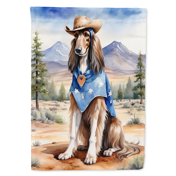 Yorkshire Terrier Yorkie Cowboy Welcome House Flag Image 3