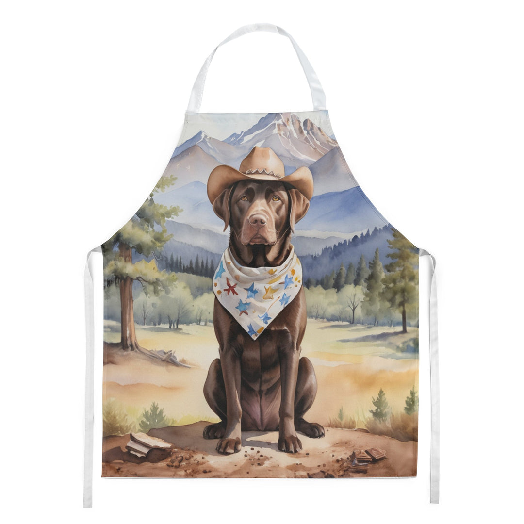 Yorkshire Terrier Yorkie Cowboy Welcome Apron Image 1