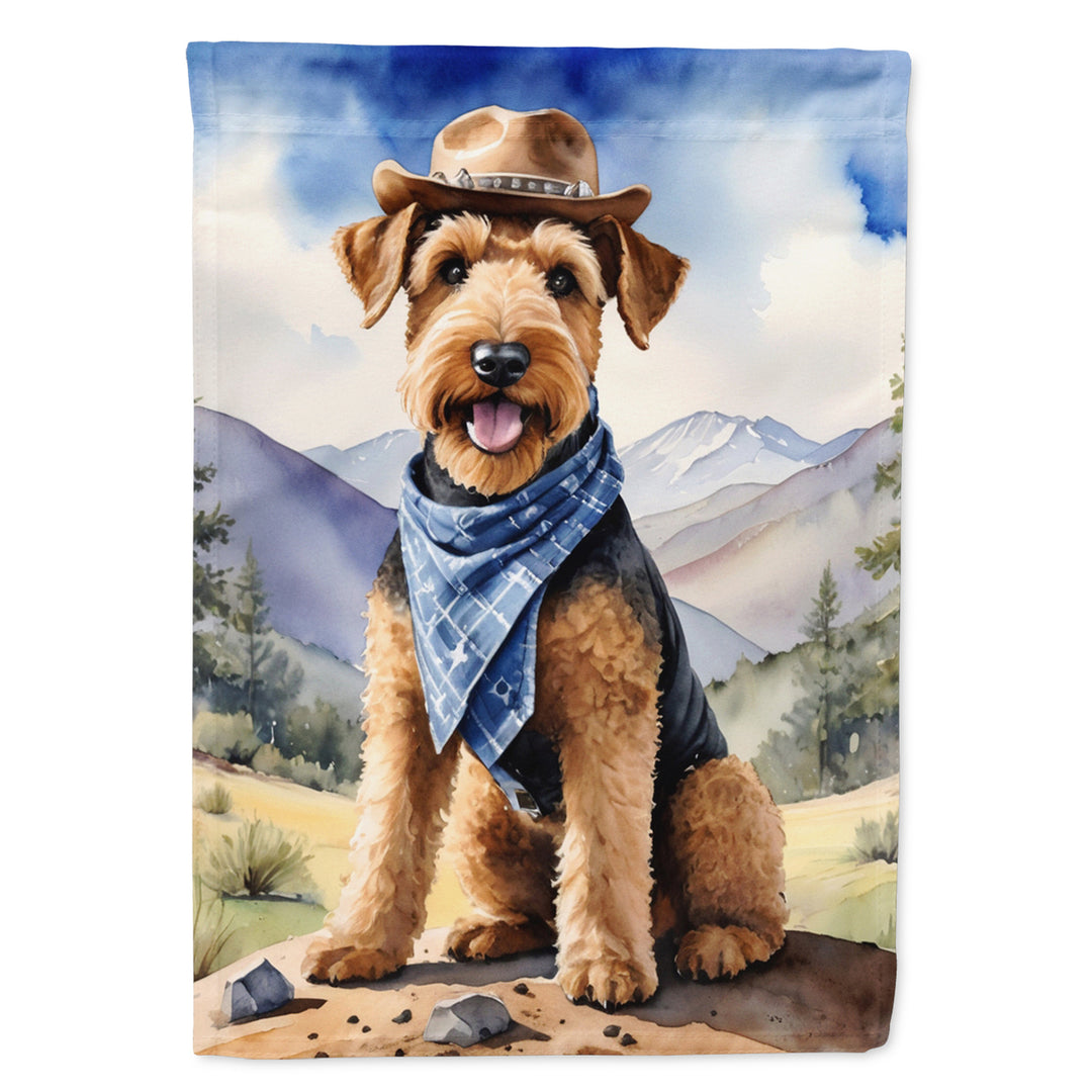 Yorkshire Terrier Yorkie Cowboy Welcome House Flag Image 5