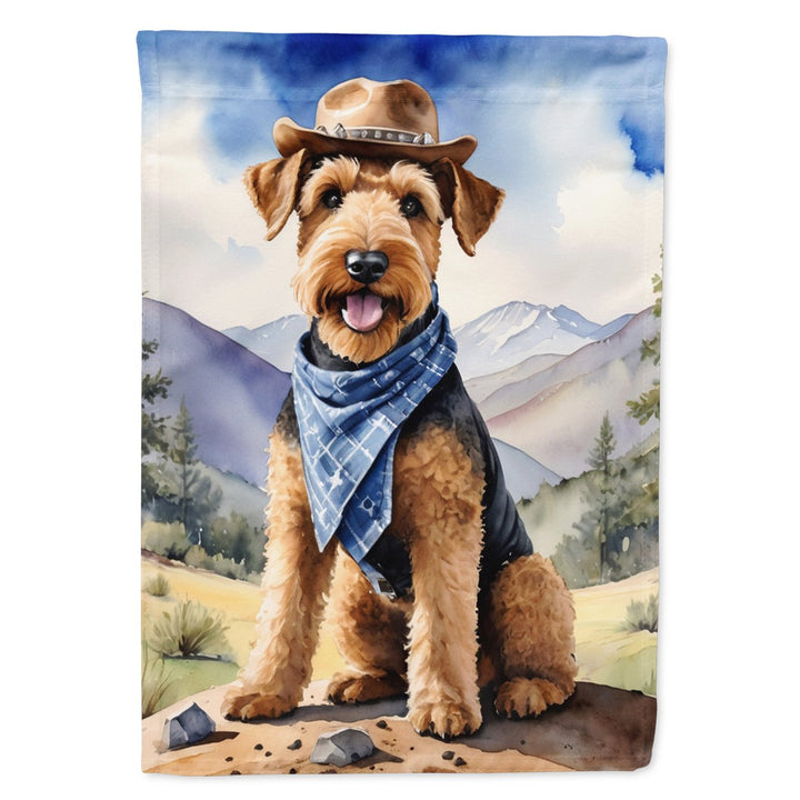 Yorkshire Terrier Yorkie Cowboy Welcome House Flag Image 6