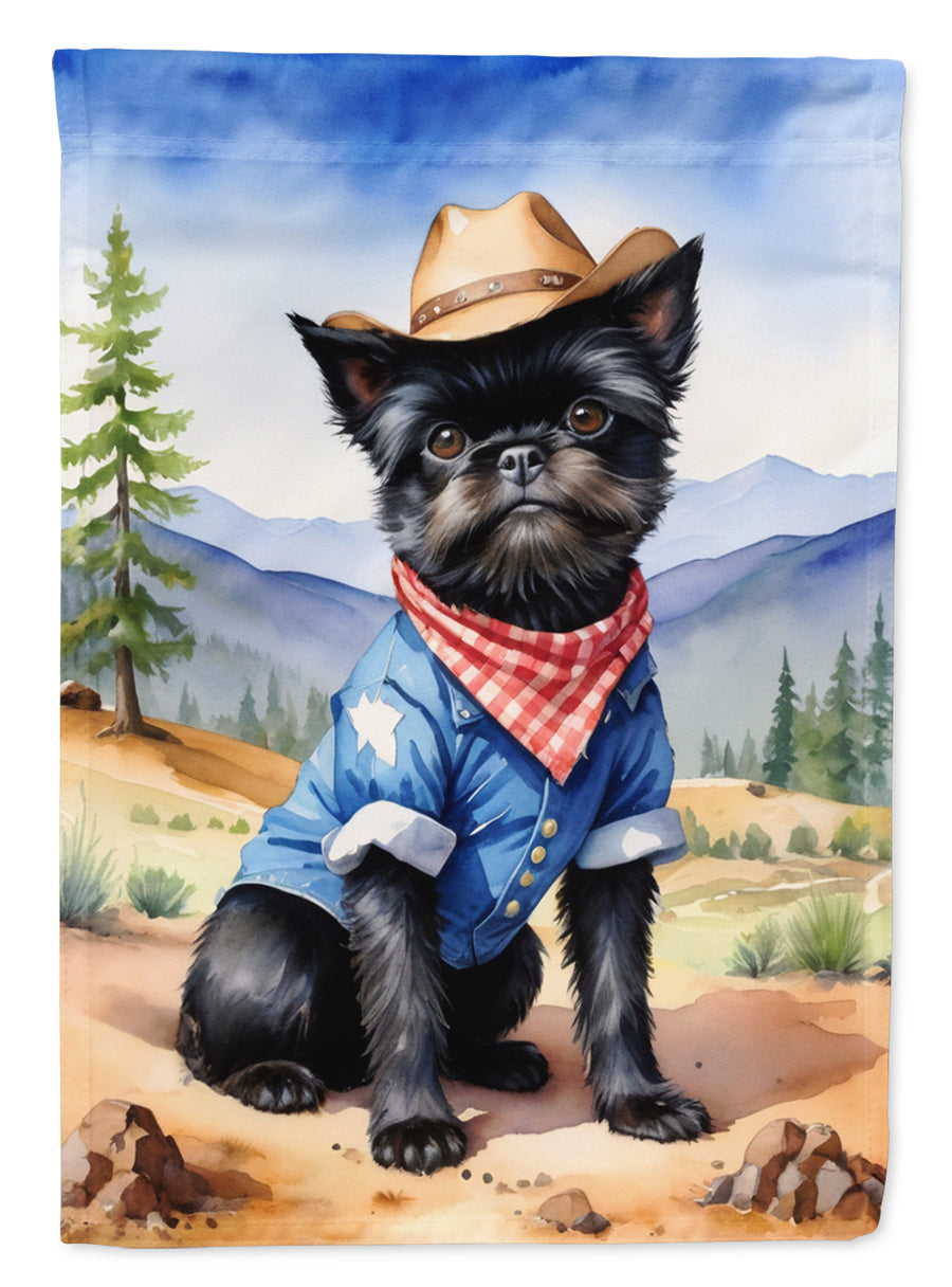 Yorkshire Terrier Yorkie Cowboy Welcome House Flag Image 1