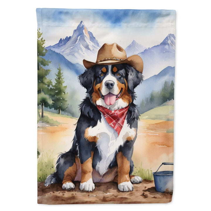 Yorkshire Terrier Yorkie Cowboy Welcome House Flag Image 6