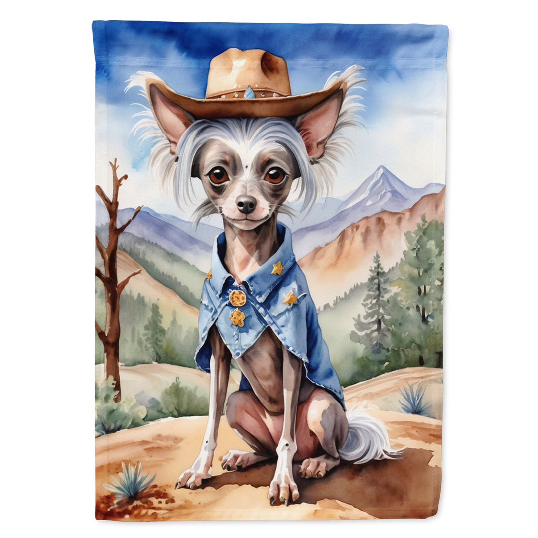 Yorkshire Terrier Yorkie Cowboy Welcome House Flag Image 6