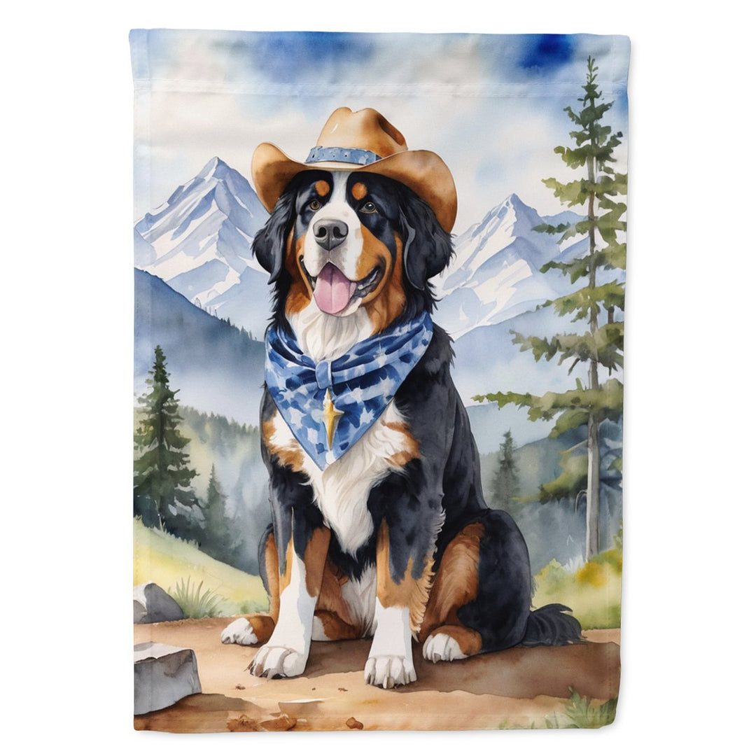 Yorkshire Terrier Yorkie Cowboy Welcome House Flag Image 8