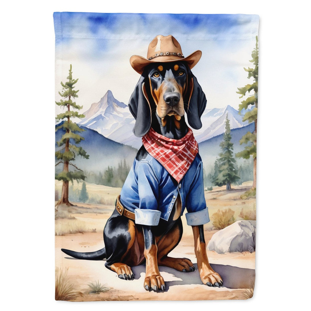 Yorkshire Terrier Yorkie Cowboy Welcome House Flag Image 12