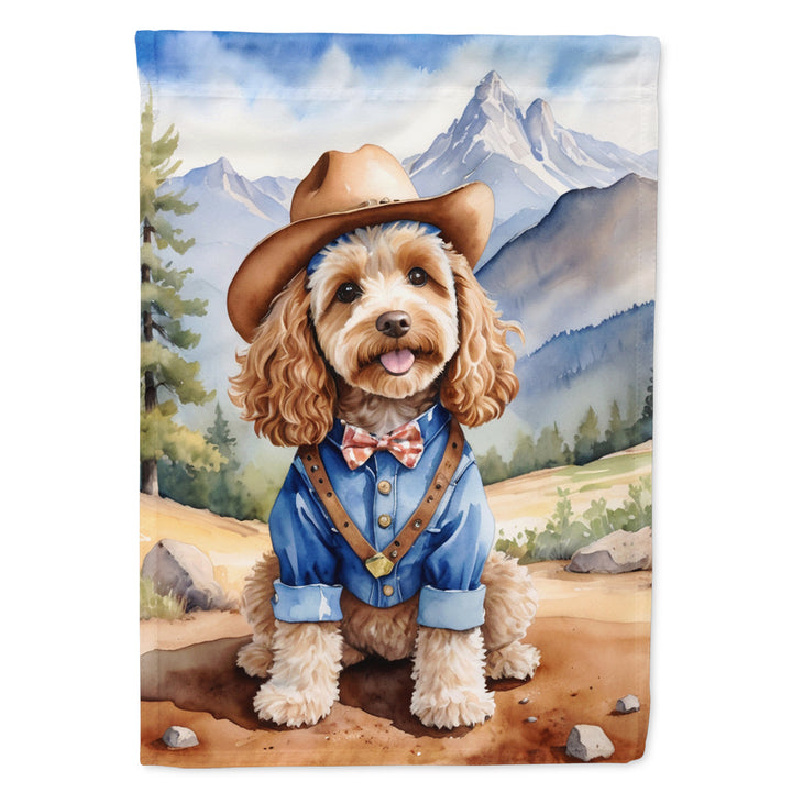 Yorkshire Terrier Yorkie Cowboy Welcome House Flag Image 12