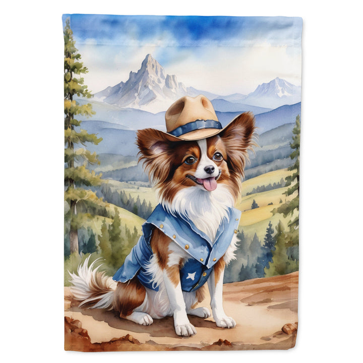 Yorkshire Terrier Yorkie Cowboy Welcome House Flag Image 4