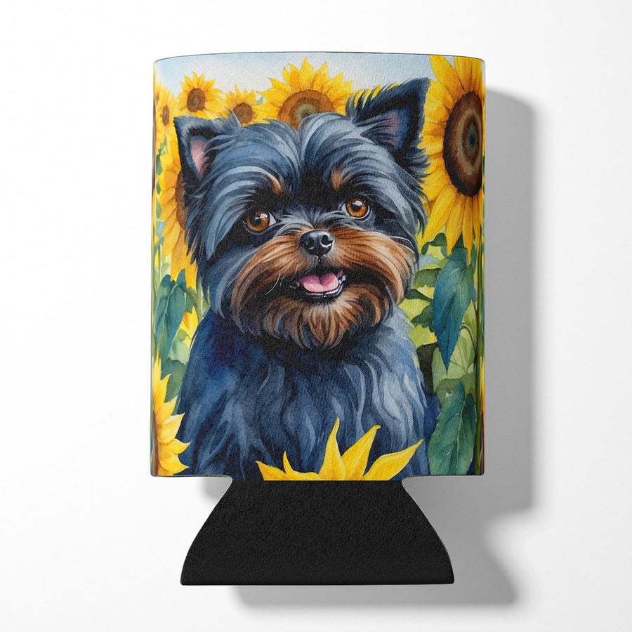 Yorkshire Terrier in Sunflowers Can or Bottle Hugger Image 1