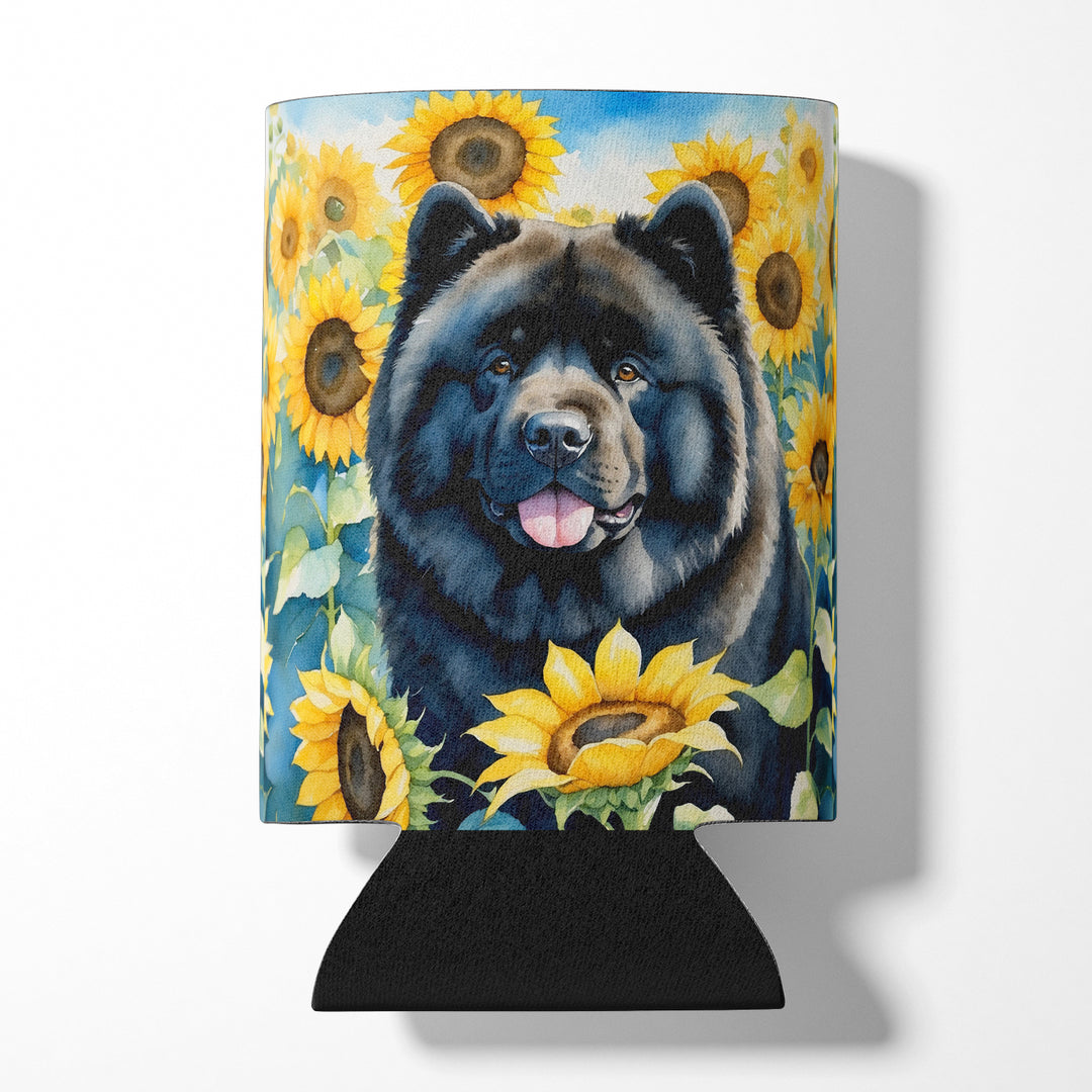 Yorkshire Terrier in Sunflowers Can or Bottle Hugger Image 6