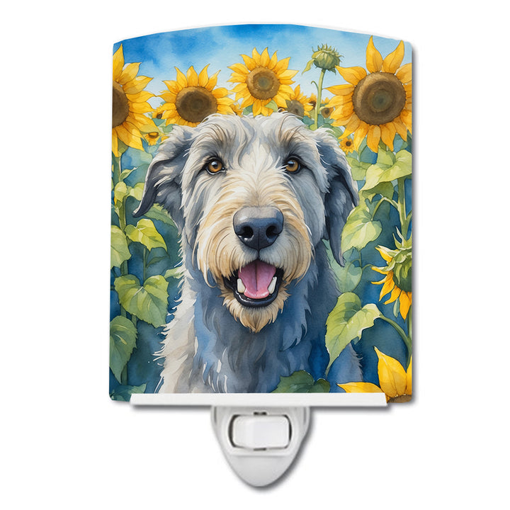 Yorkshire Terrier in Sunflowers Ceramic Night Light Image 2