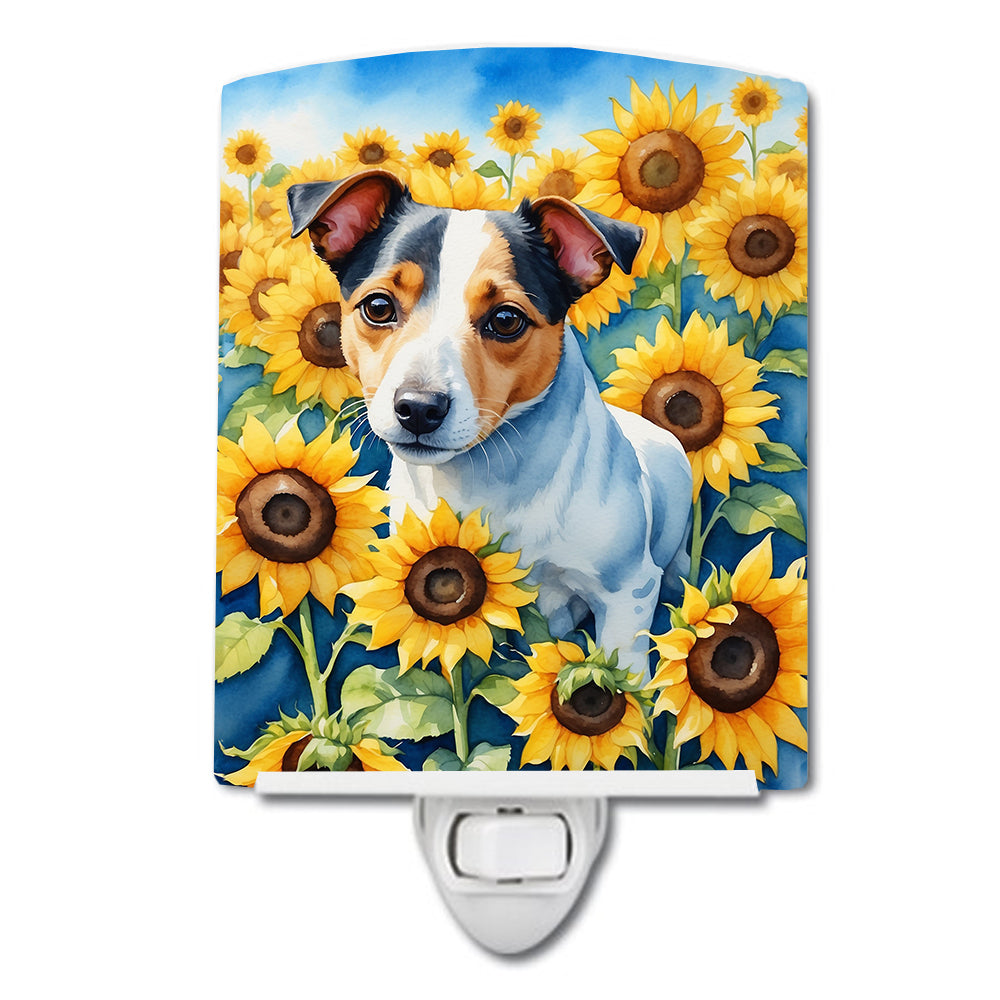 Yorkshire Terrier in Sunflowers Ceramic Night Light Image 4