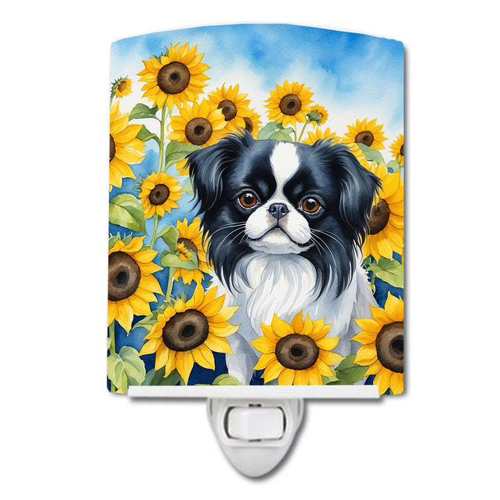 Yorkshire Terrier in Sunflowers Ceramic Night Light Image 5