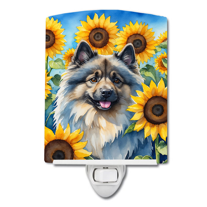 Yorkshire Terrier in Sunflowers Ceramic Night Light Image 7