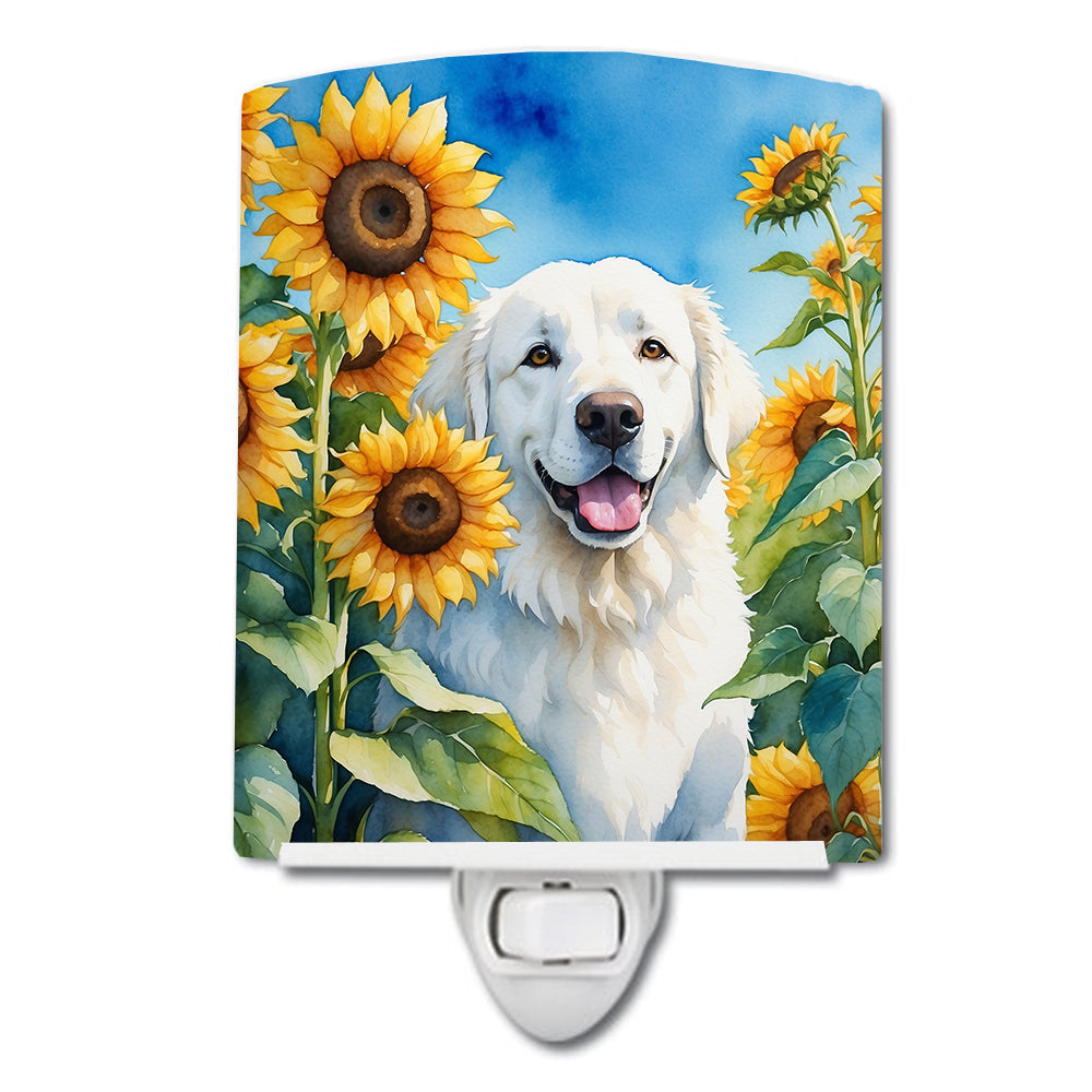 Yorkshire Terrier in Sunflowers Ceramic Night Light Image 10