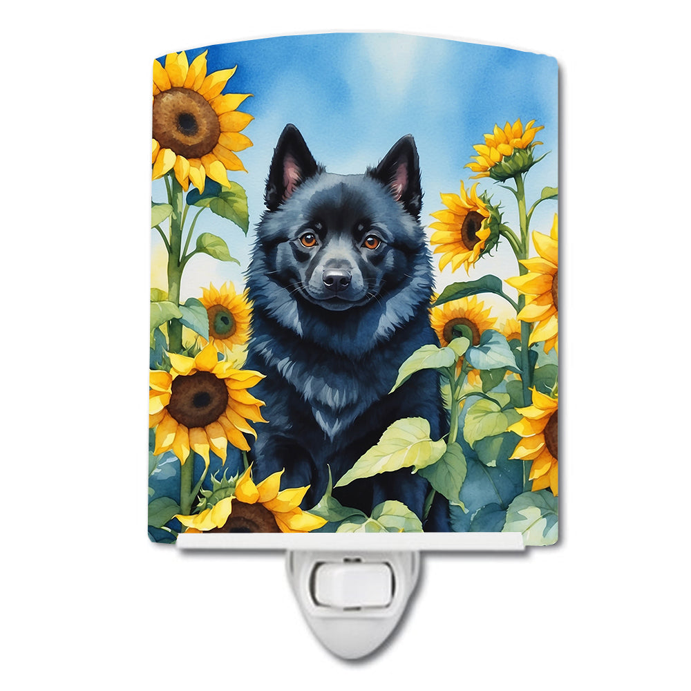 Yorkshire Terrier in Sunflowers Ceramic Night Light Image 7