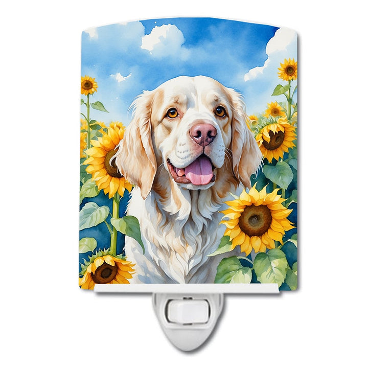 Yorkshire Terrier in Sunflowers Ceramic Night Light Image 8