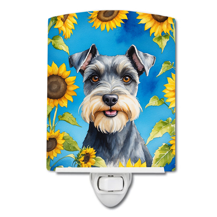 Yorkshire Terrier in Sunflowers Ceramic Night Light Image 8